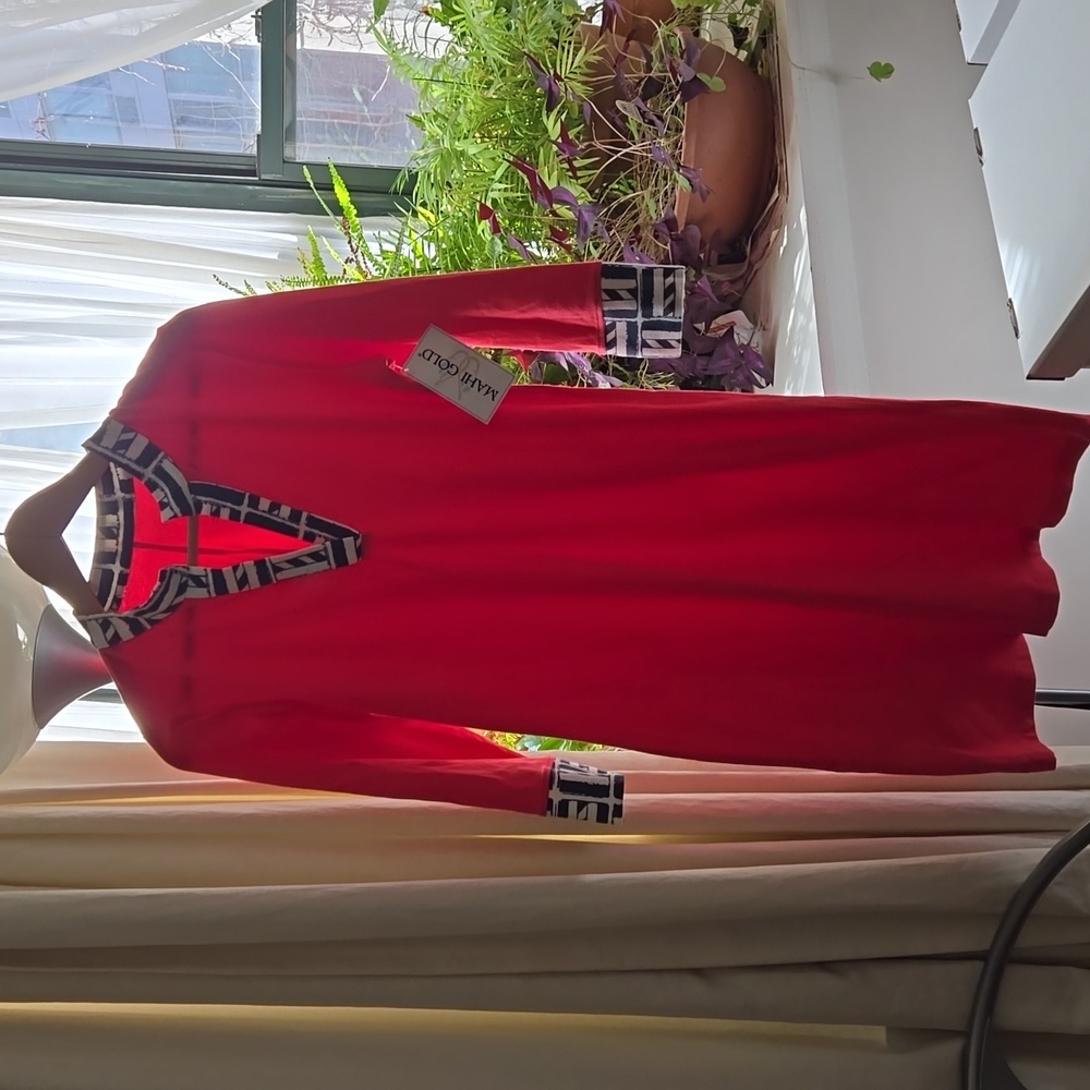 Mahi Gold Tunic, Small, fuchsia